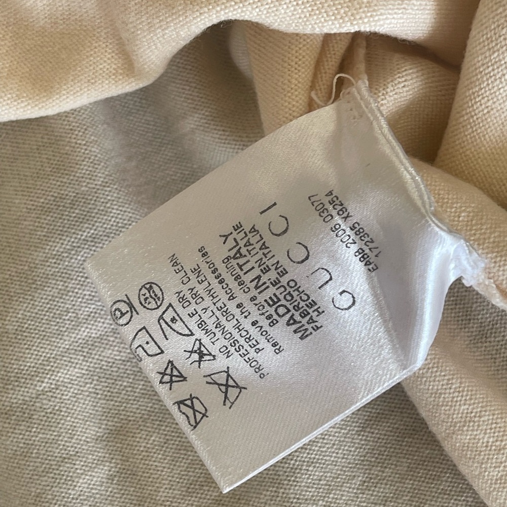 VINTAGE GUCCI RARE BAMBOO LOGO TOP - Picture 7 of 8